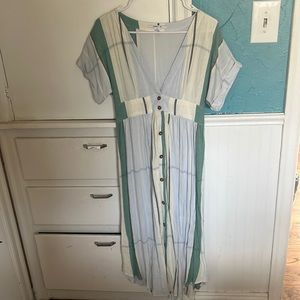 Deep V dress. New. Size (S)